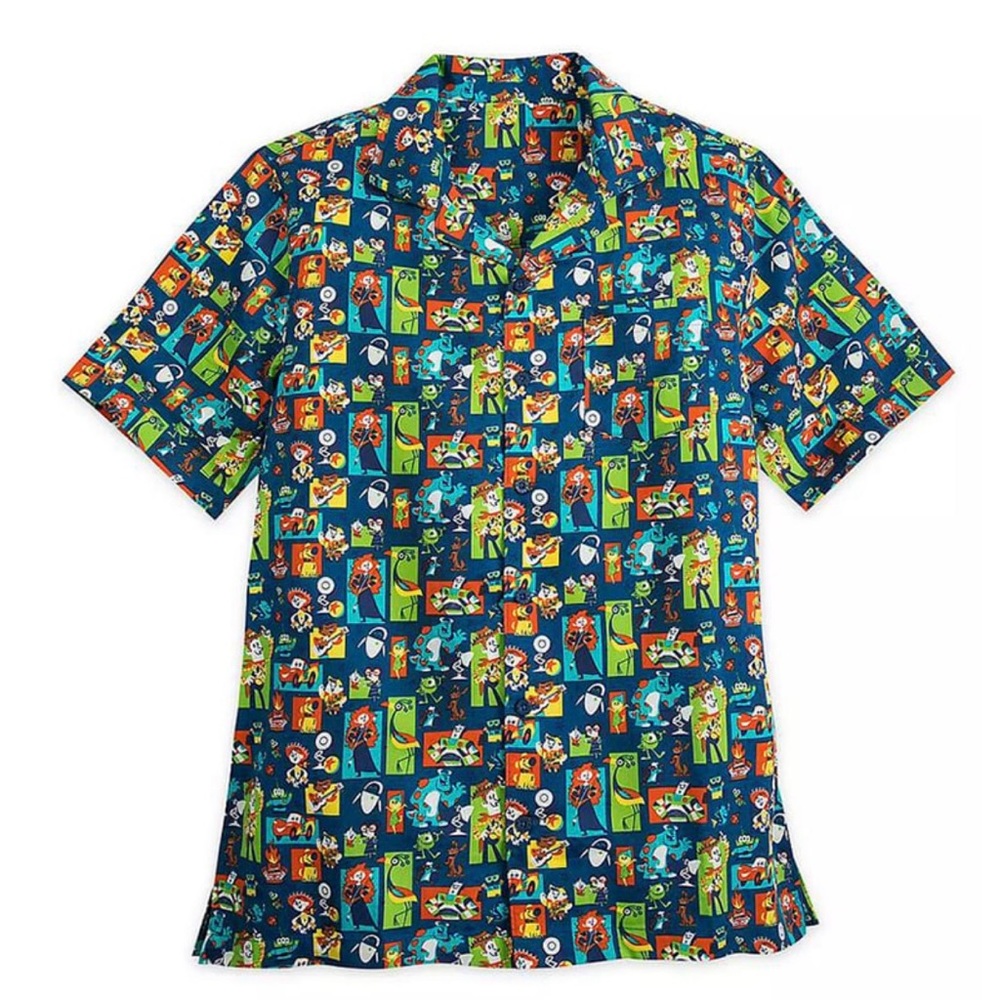 DISNEYLAND PARK - World of Pixar, Button Down Shirt, Size S